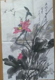 早期晋野款国画68CM*45CM