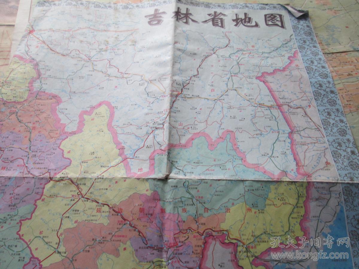 吉林地图吉林省地图2004