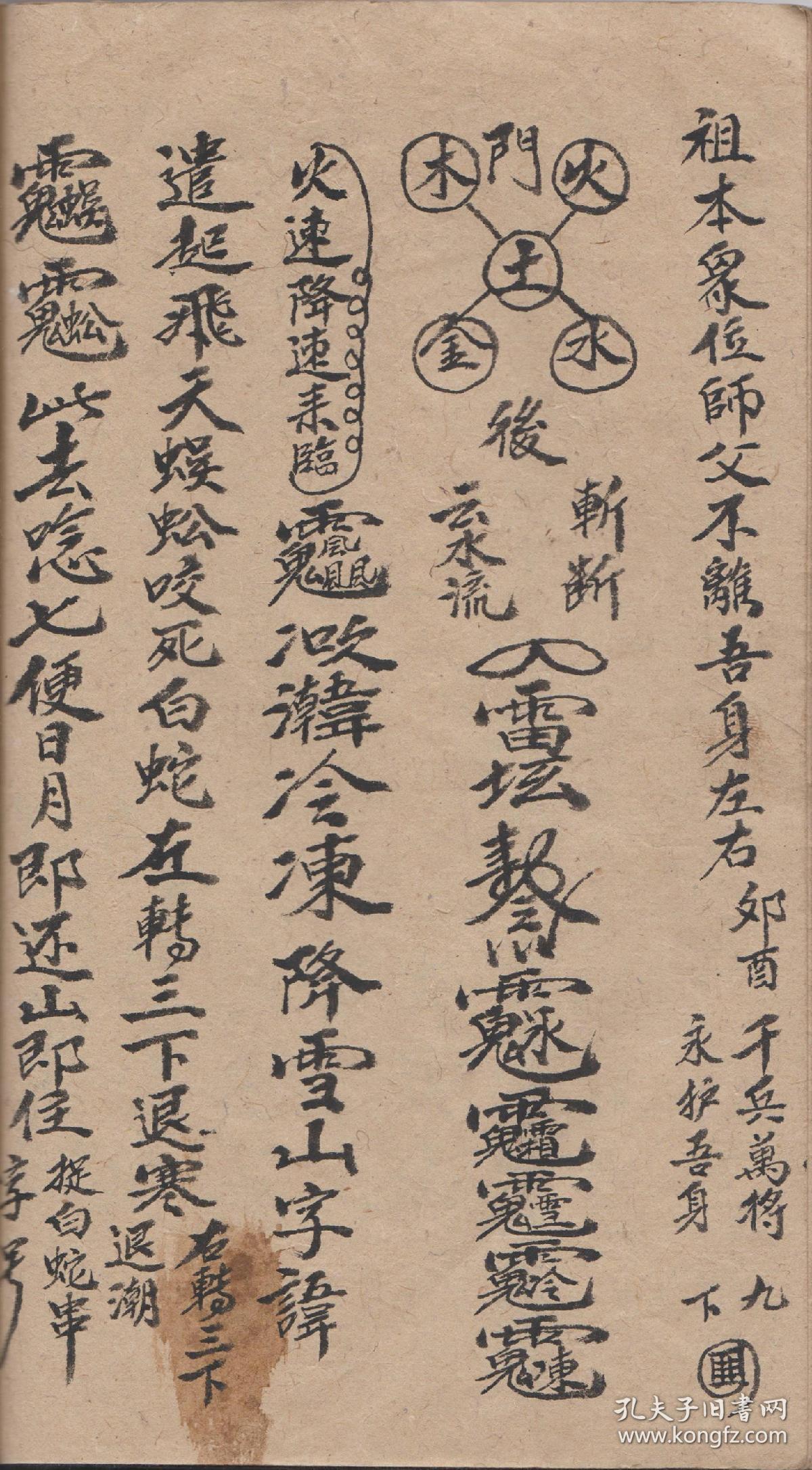 法术道法口诀闾山法闾山十本法书闾山派祖师万法神符图片闾山法主图片