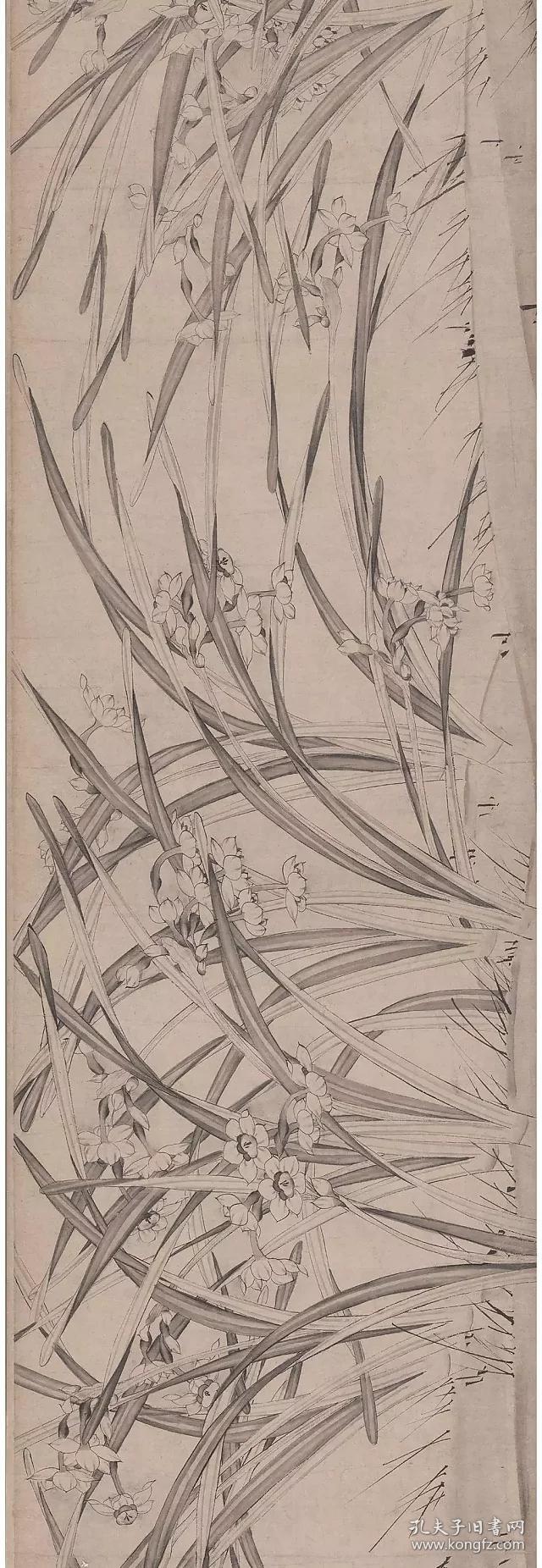 历代名绘真赏系列:宋赵孟坚水仙图卷