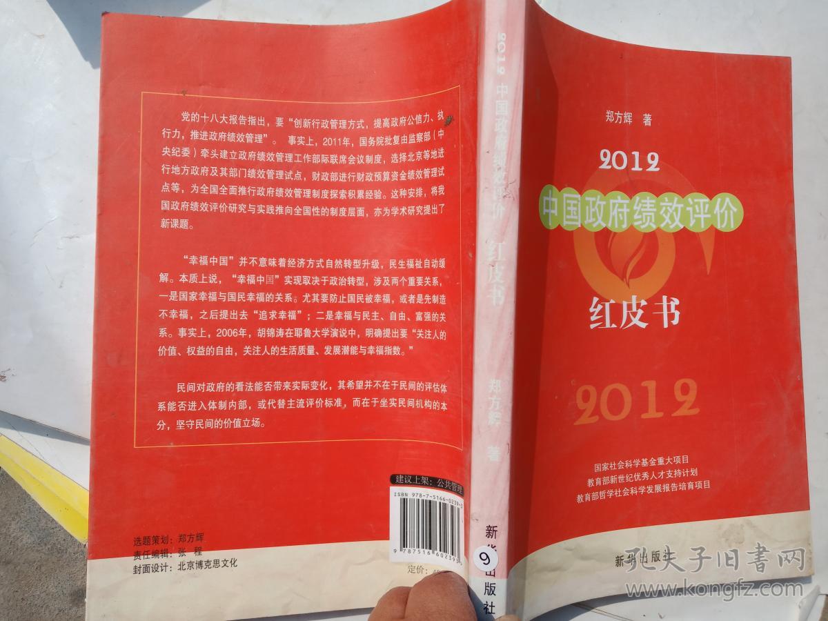 2012中国政府绩效评价红皮书