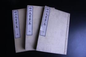 1898年 和刻本《中洲文稿第一集》三卷三册全 精写刻 汉诗集