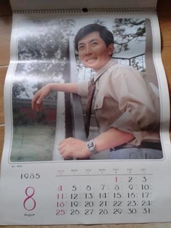 1985年挂历电影演员13张全有张玉屏许瑞萍莹莹薛白克利比斯沈洁庞敏