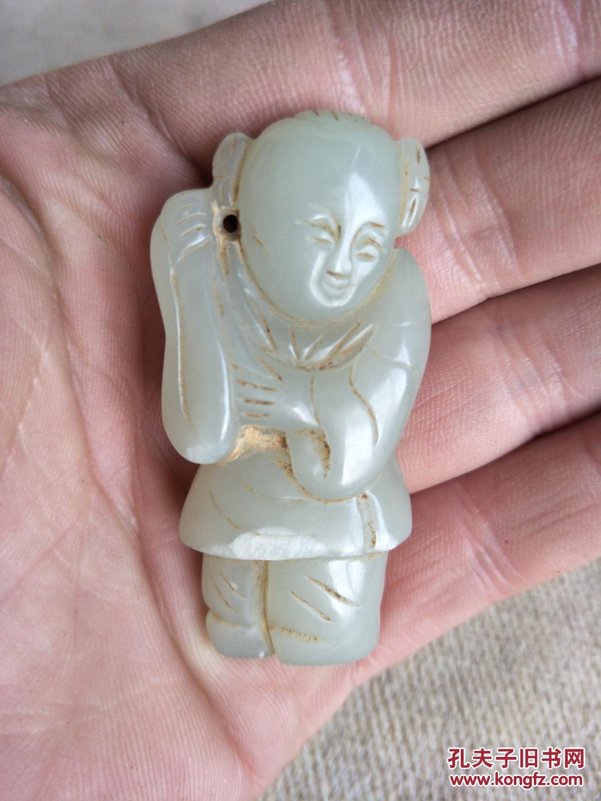 清代老和田玉人 拍品编号:29306850