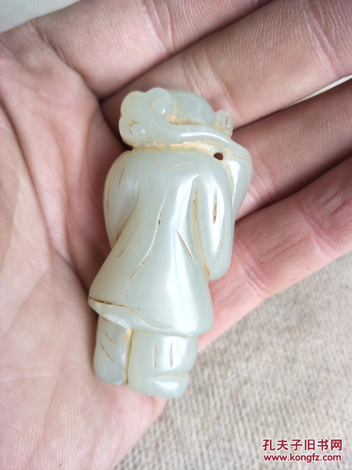 清代老和田玉人 拍品编号:29306850