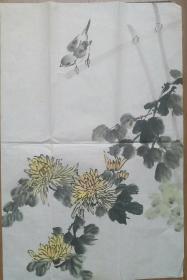 早期无落款国画70CM*46CM