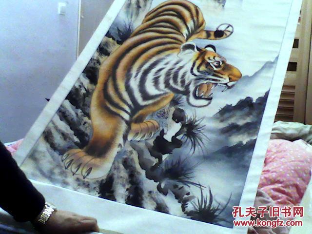 【著名画家王小六作】啸声万里(133cm*66cm--卖家包真)屋放