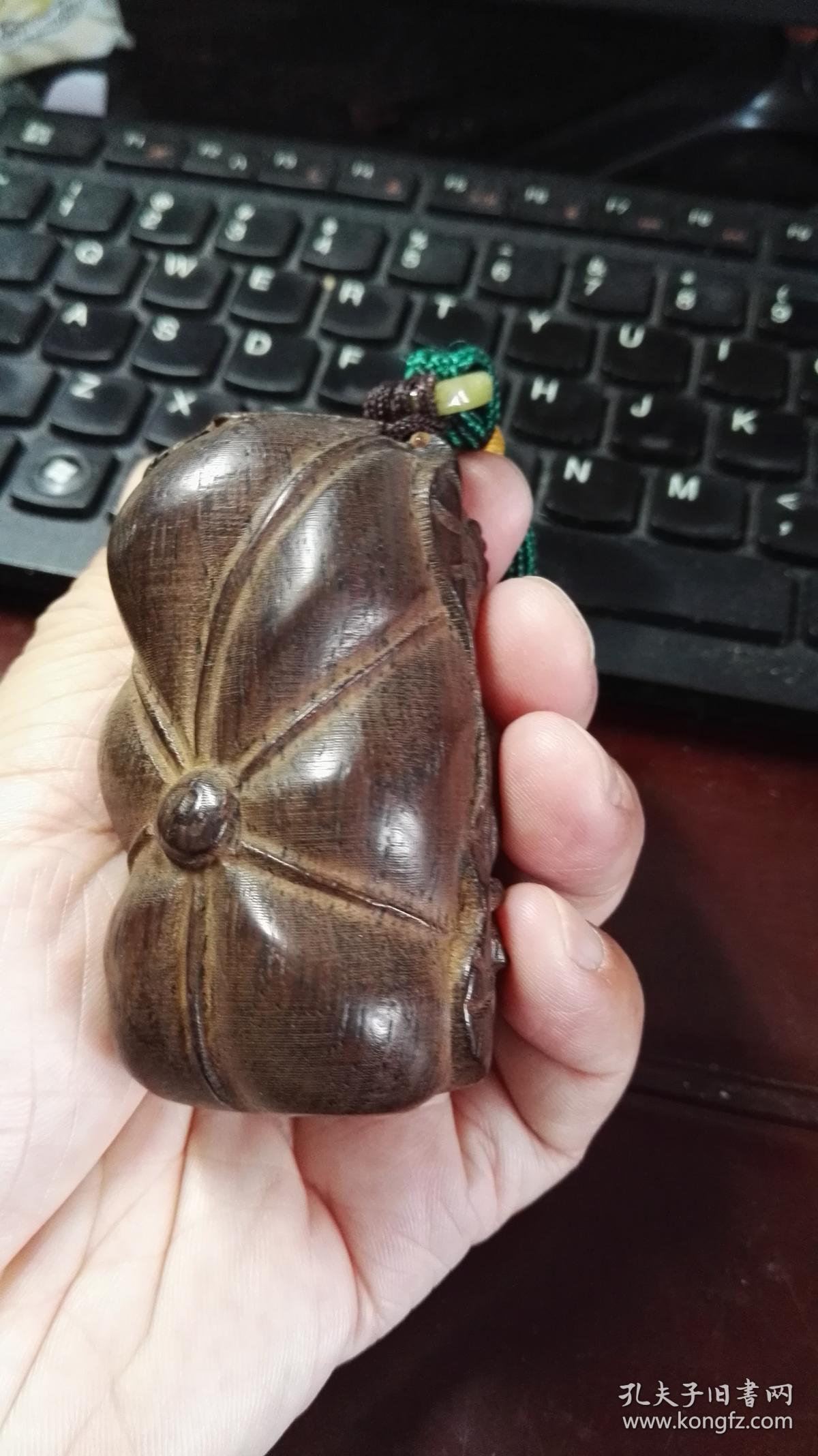 木质手把件(童子)