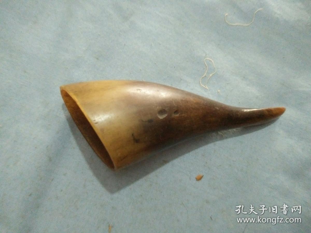 清代中医用牛角罐角高13厘米