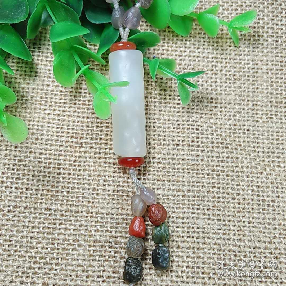 厂价特惠新疆阿拉善玛瑙多彩筋脉石玉管项链精品葡萄干玛瑙项链
