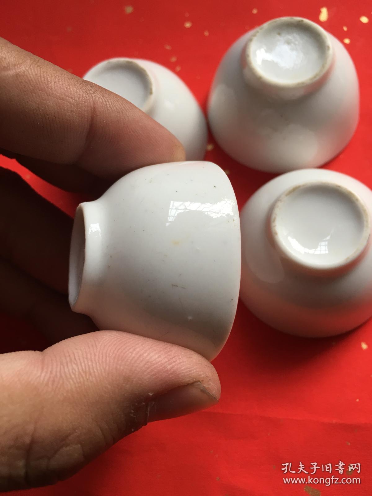 民国时期酒盅小酒杯大号透光瓷直径45cm左右高25cm左右