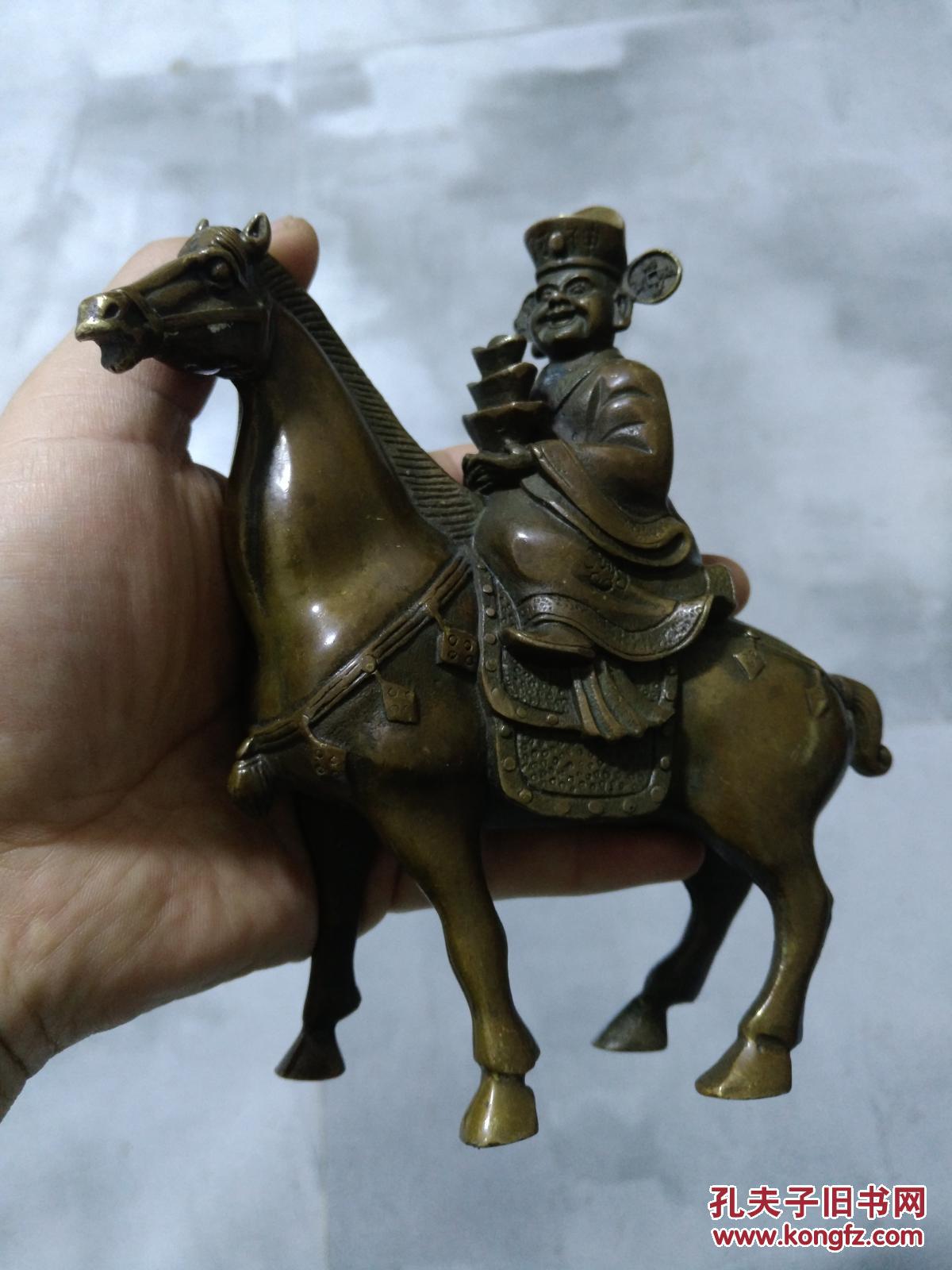 马上升官风水铜像