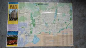 旧地图-深圳市交通旅游图（1998年10月1版1印）2开8品