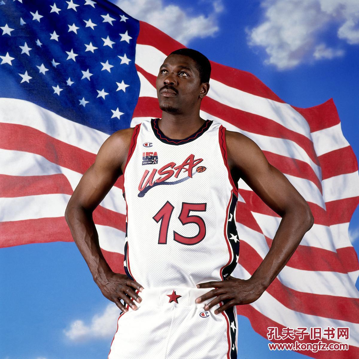 nba明信片大梦奥拉朱旺美国男篮梦之队写真