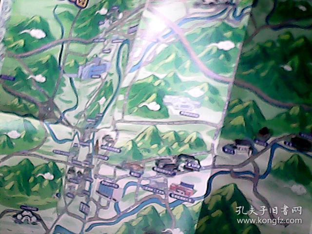 景德镇旅游 手绘地图 (带二维码