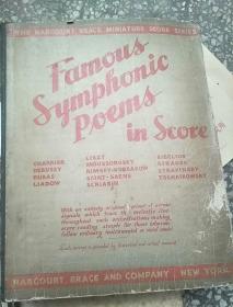 民国钢琴谱 famous symphonic poems in score