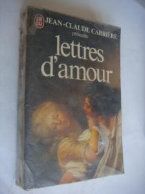 lettres d'amour 〈情书〉 法文原版 稀见书名，1962年 书口三面帽红