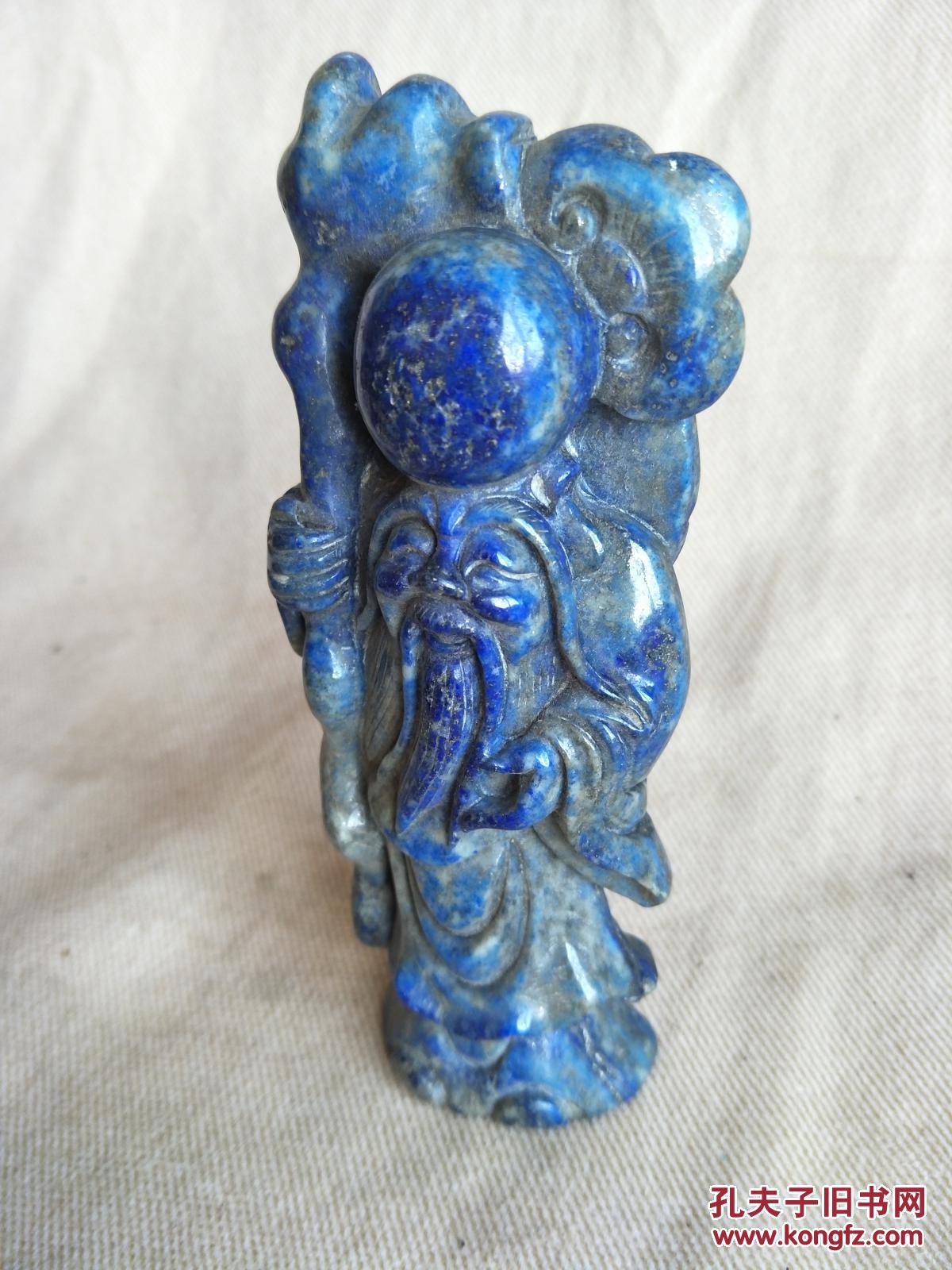 早期青金石摆件人物像,重约480克 拍品编号:29802064