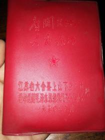 1970年江苏省六合县上山下乡人员，，，代表会张赠笔记本
