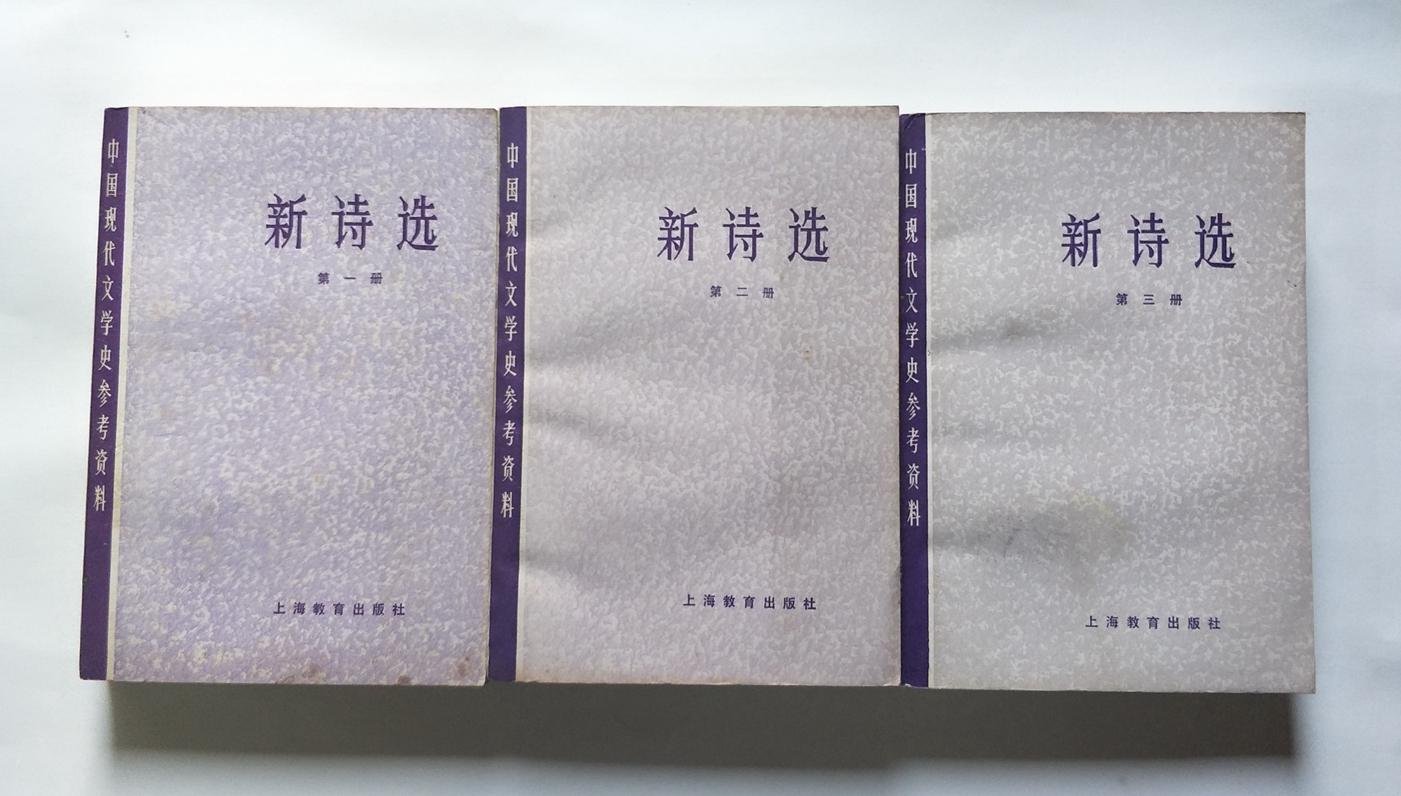 中国现代文学史参考资料：新诗选（全三册齐售）