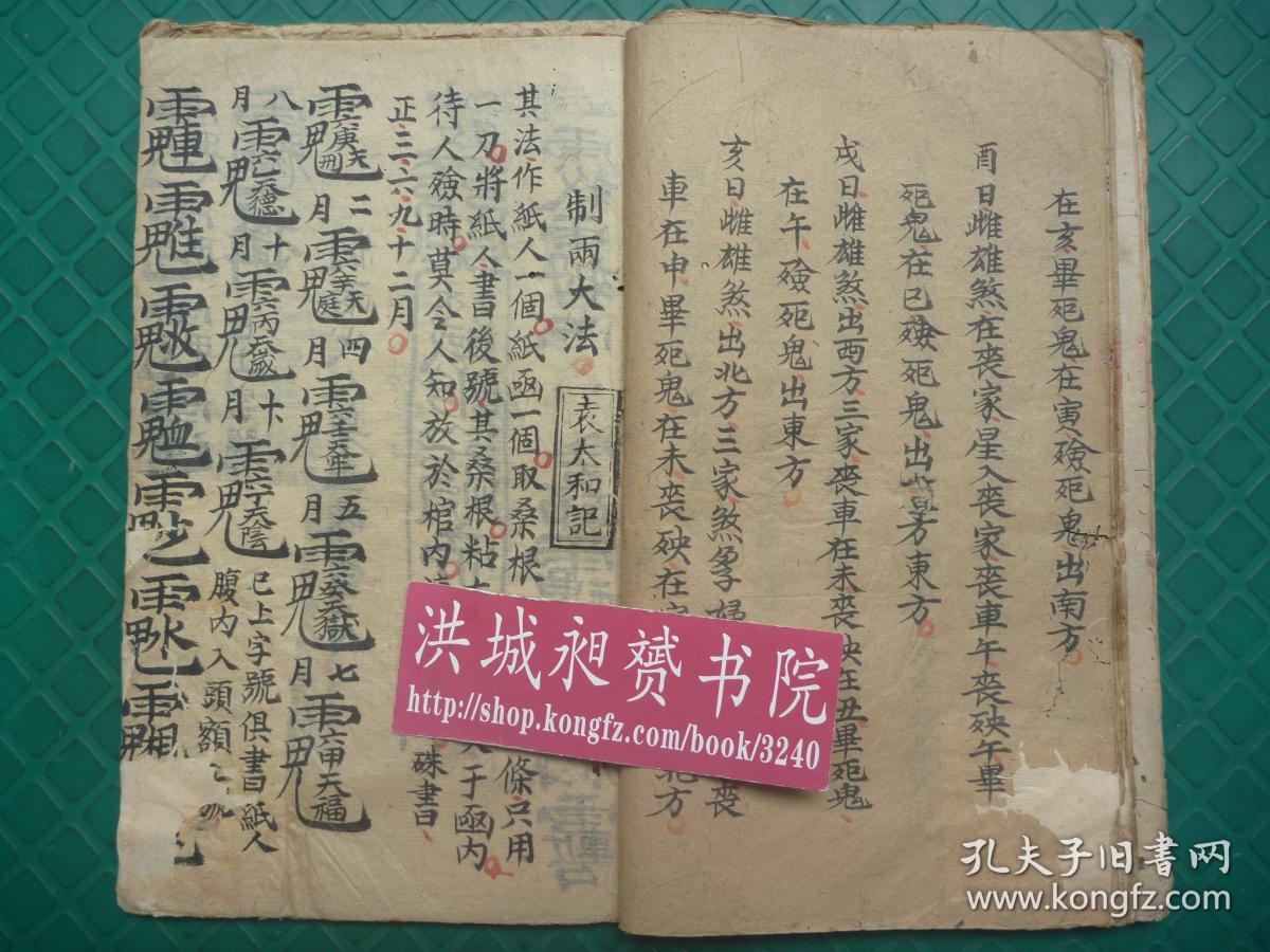 茅山符咒文化*稀见的清代符术秘法写本*袁太和六道(天*地*人*佛*畜*鬼