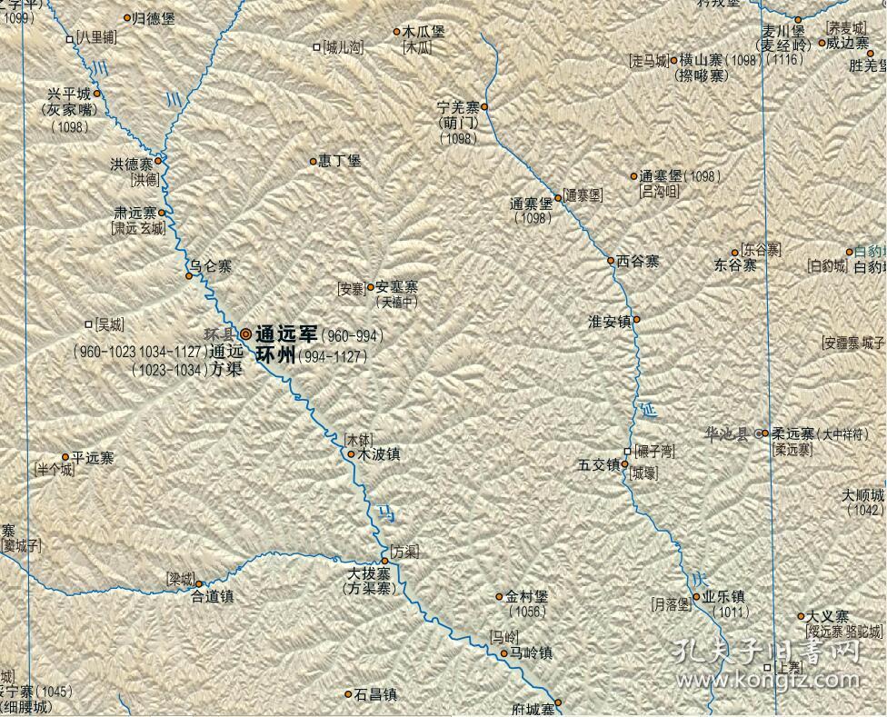 【装饰画订制】宋夏战争军事地理图