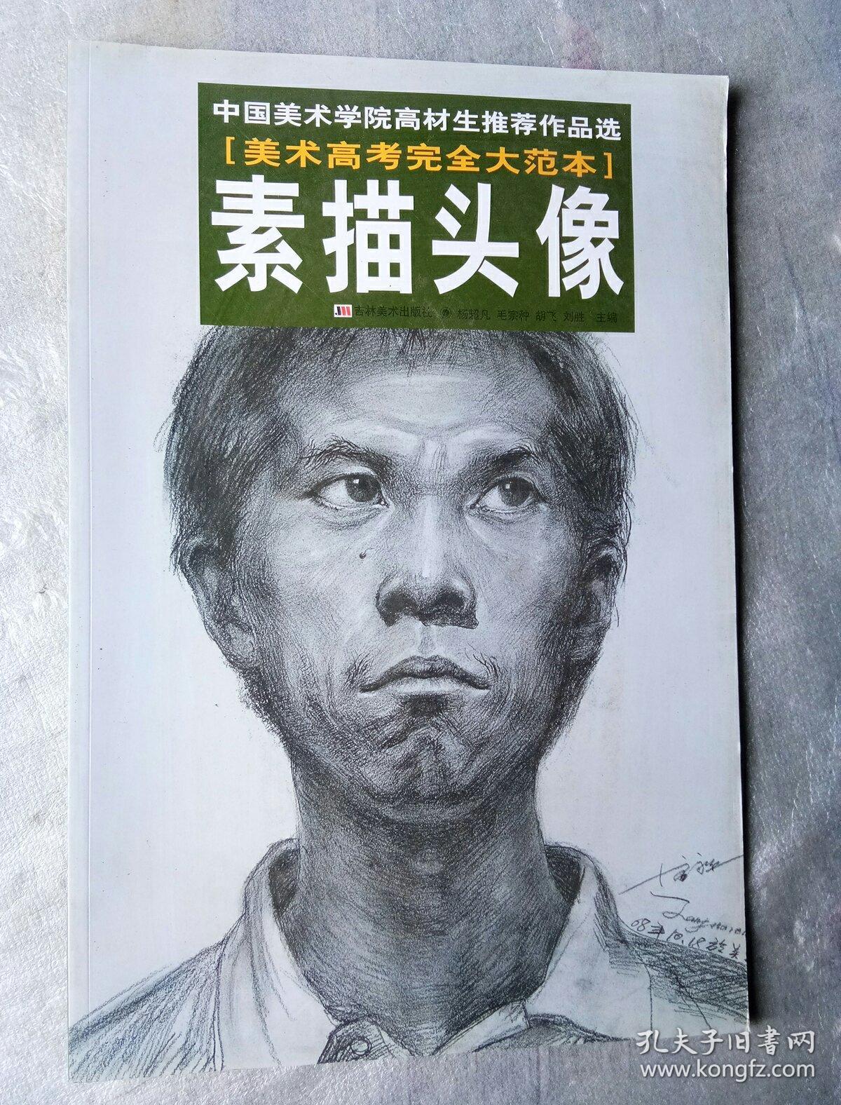中国美术学院高材生推荐作品选美术高考完全大范本 素描头像 杨超凡主编