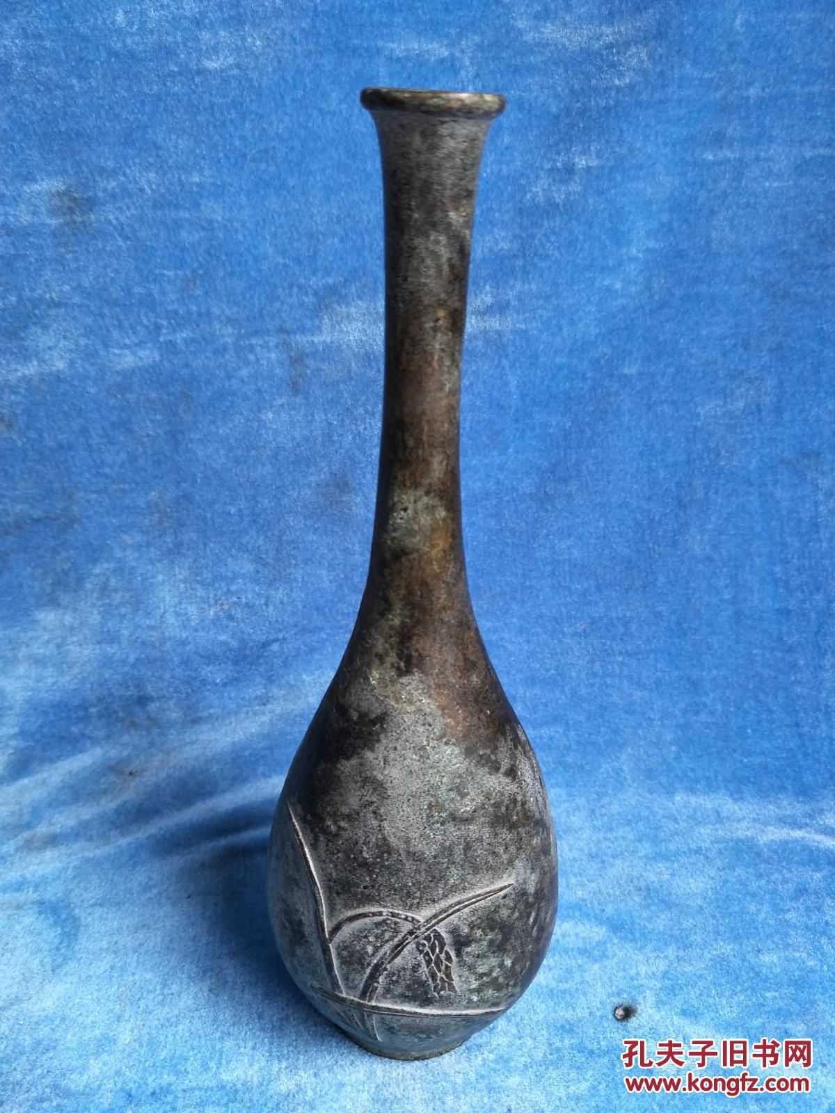 清代老铜瓶26*8 拍品编号:29087857