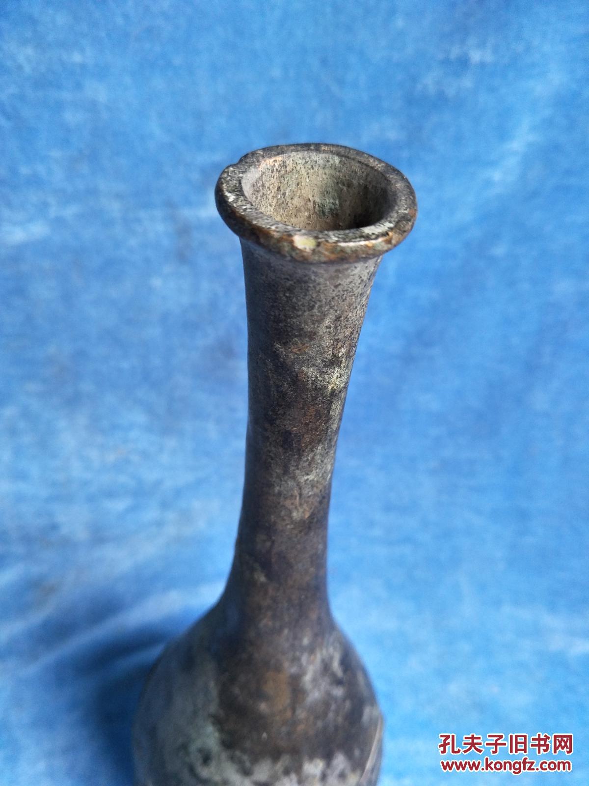 清代老铜瓶26*8 拍品编号:29087857