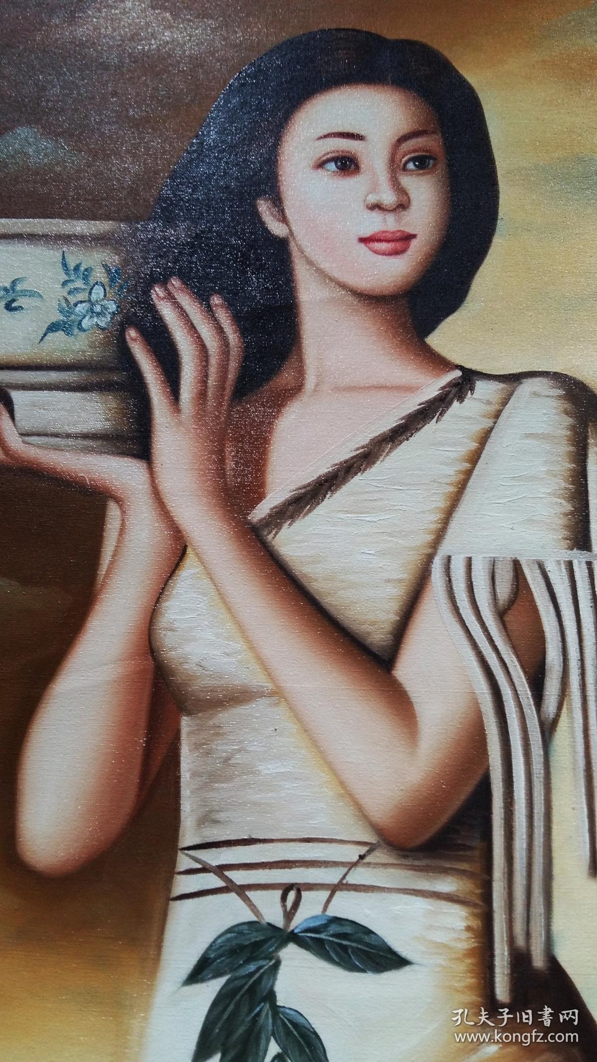 美女人物,精美油画一幅