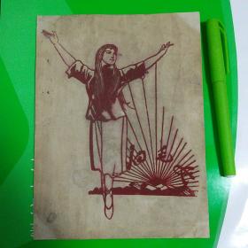 手绘 白毛女(文革画)