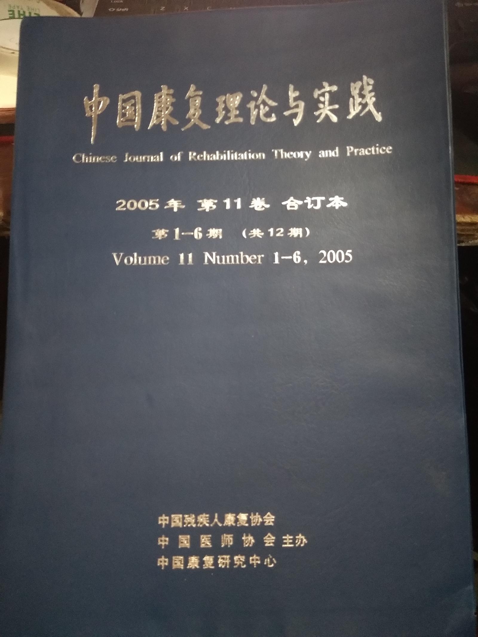 中国康复理论与实践2005年  第11卷  合订本 第1-6期