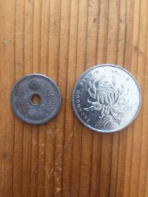 大正十二年 五钱 硬币 日本币一枚