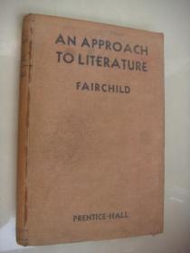 An Approach to Literature  《文学方法 》 1929年版  布面精装32开