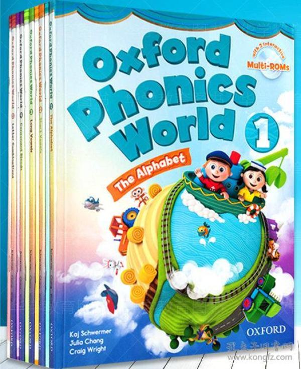 牛津自然拼读系列教材oxford phonics world 1-5级 全套共10册