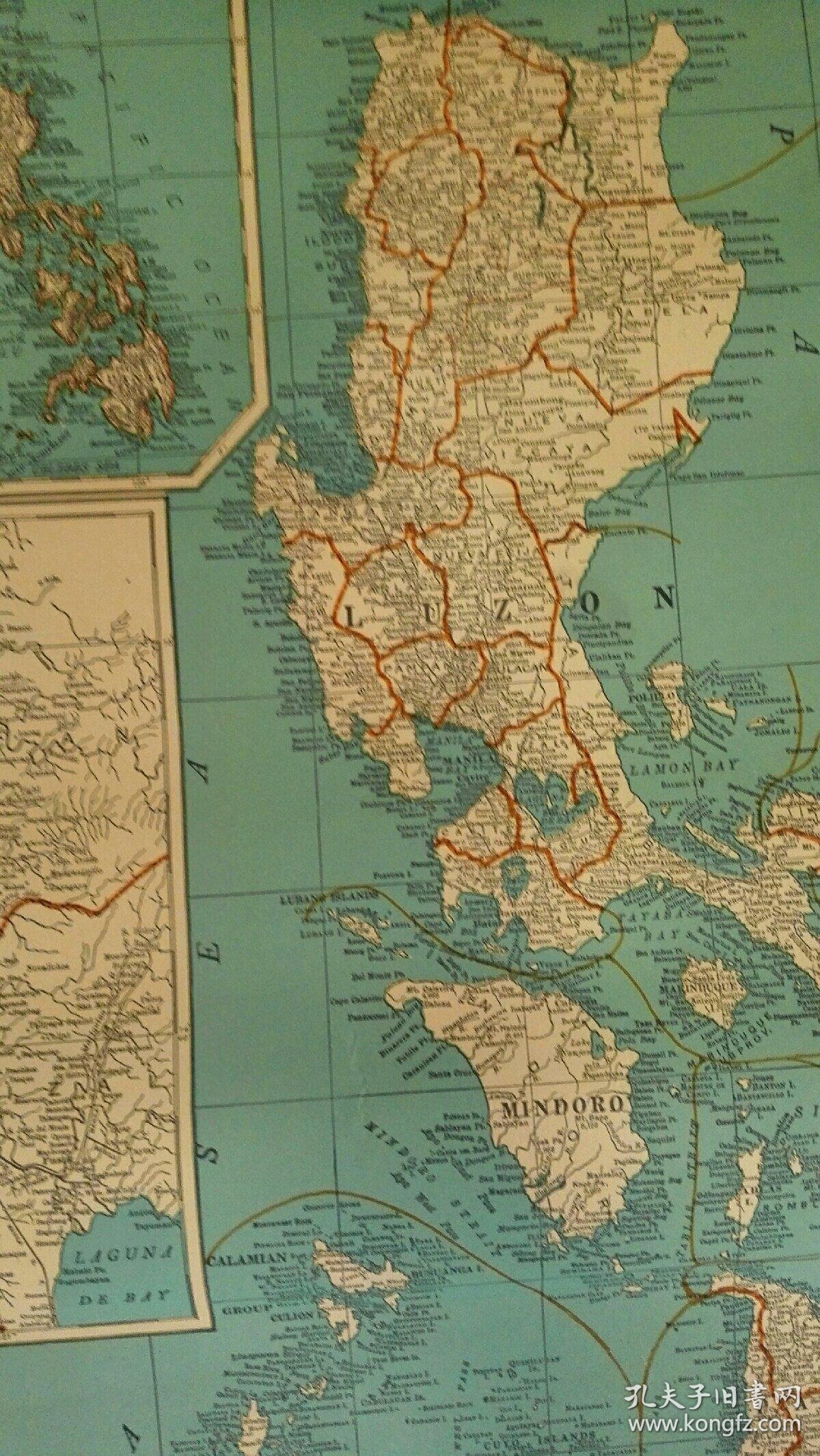 1898年美制菲律宾地图~英文原版~无黄岩岛