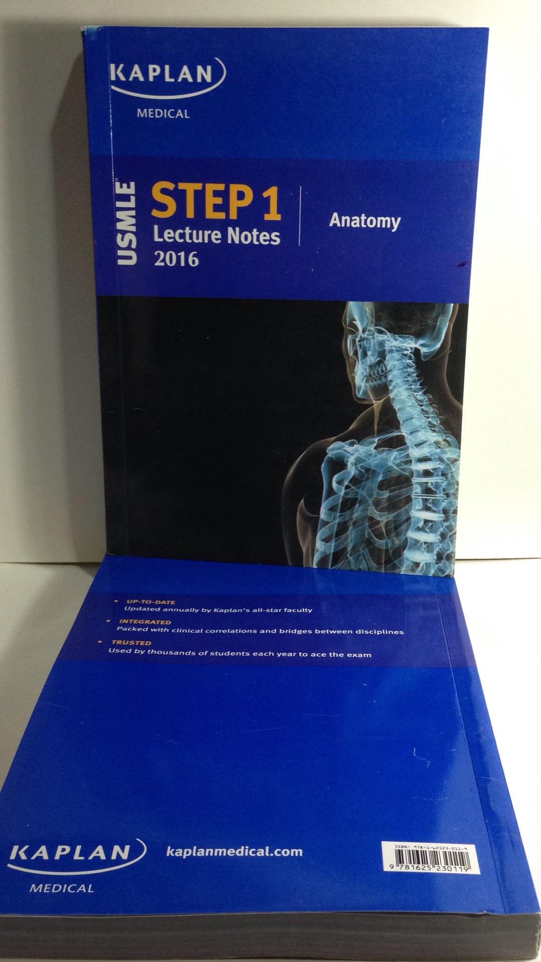 Kaplan Medical USMLE Step 1 Lecture Notes 2016: Anatomy