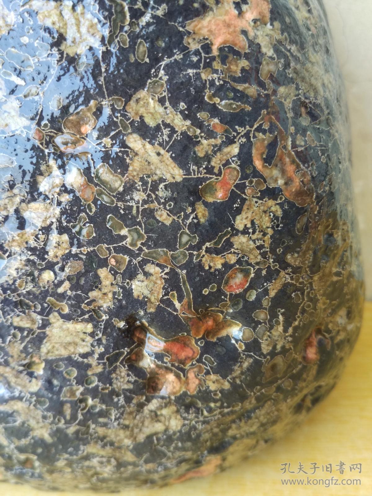 洛阳精品梅花石原石干支梅色彩统一布局合理原石233罕见彩色梅花玉石