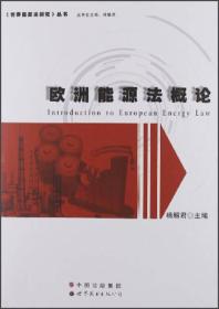 欧洲能源法概论/节能环保技术研究丛书/世界能源法研究丛书