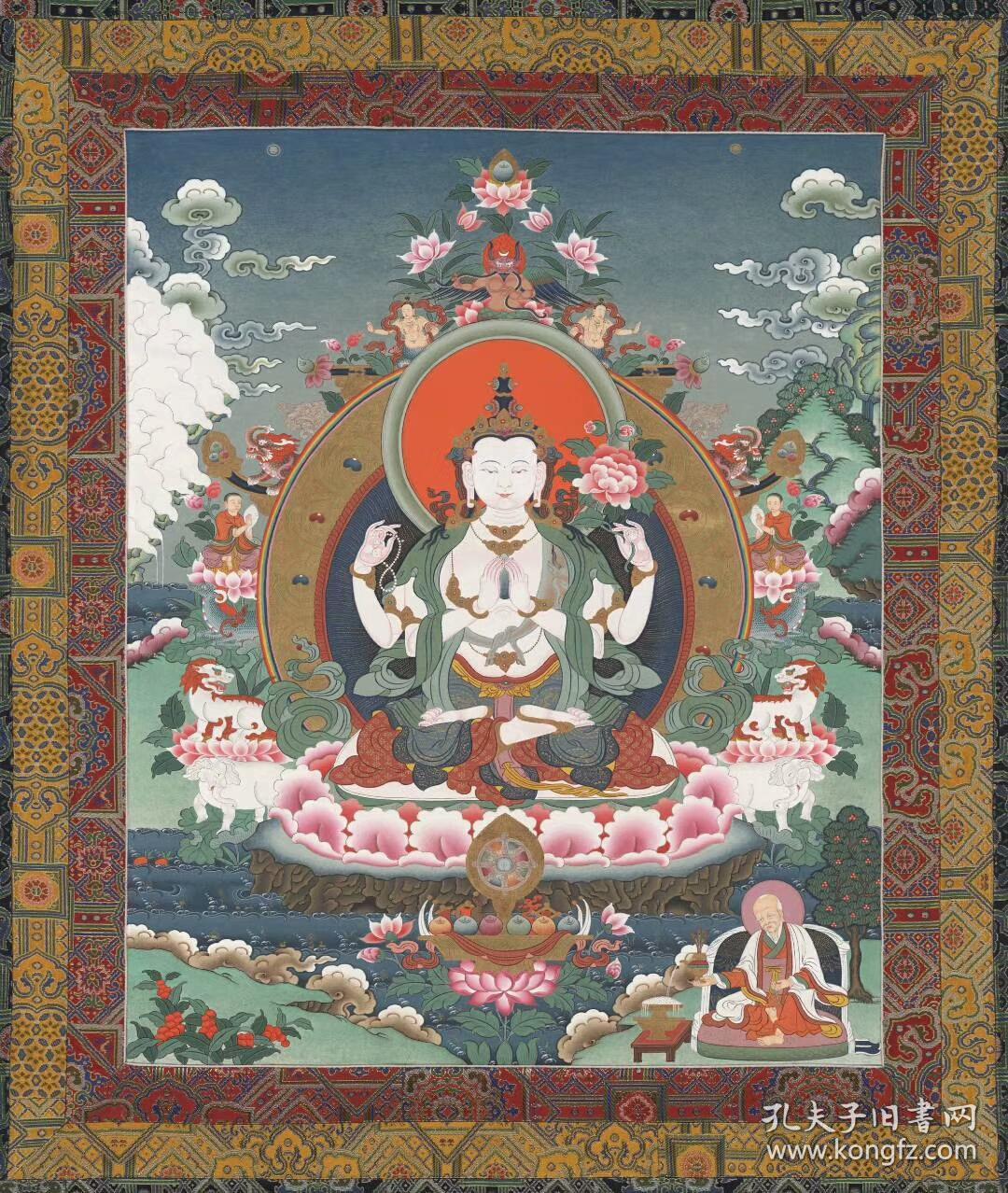 唐卡043.纸本大小75.11*89.02厘米.