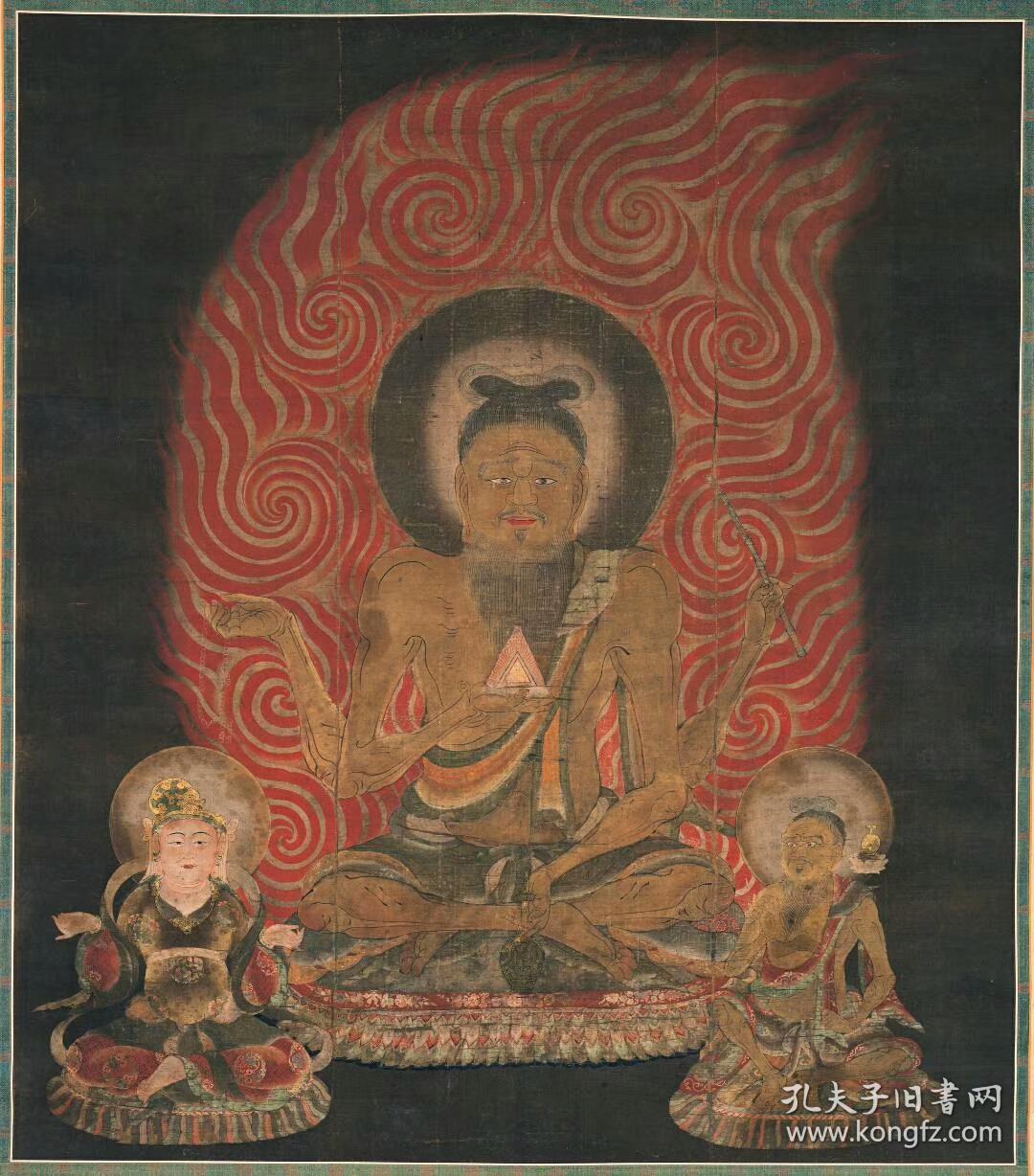 唐密十二天法相图共12幅每幅大小约7282厘米宣纸原色微喷印制定制产品