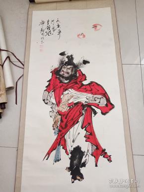 著名人物画家寒雪作品8平尺保真