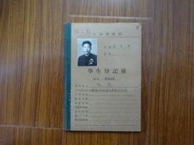 1955年江苏医学院学生登记册《江苏省涟水县（张彪）》