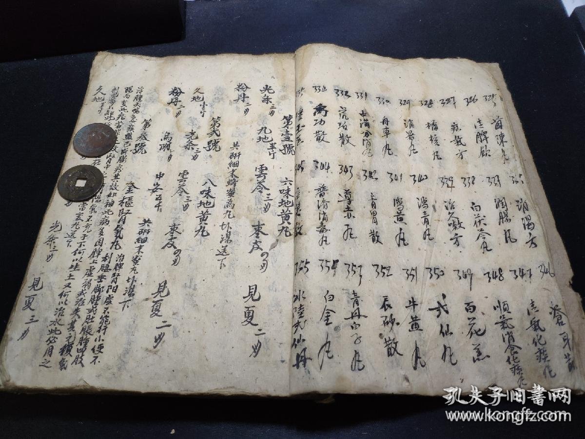 5x18厘米,录四百五十九个古方秘方,九十四筒子页,治阳痿挺生丸,壮阳