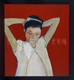 新锐艺术家 金真油画作品《弄发女子》一幅（尺寸100cm*90cm；作品由《中国美术市场报》直接得自于艺术家本人） HXTX100423