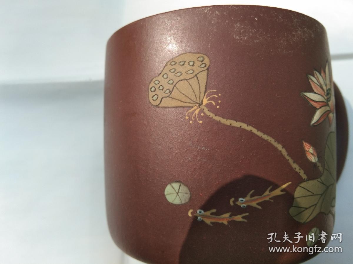 紫砂名家庾寒雪精制紫砂杯