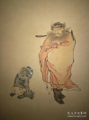 溥儒 钟馗画旧作年代不详,买家自鉴