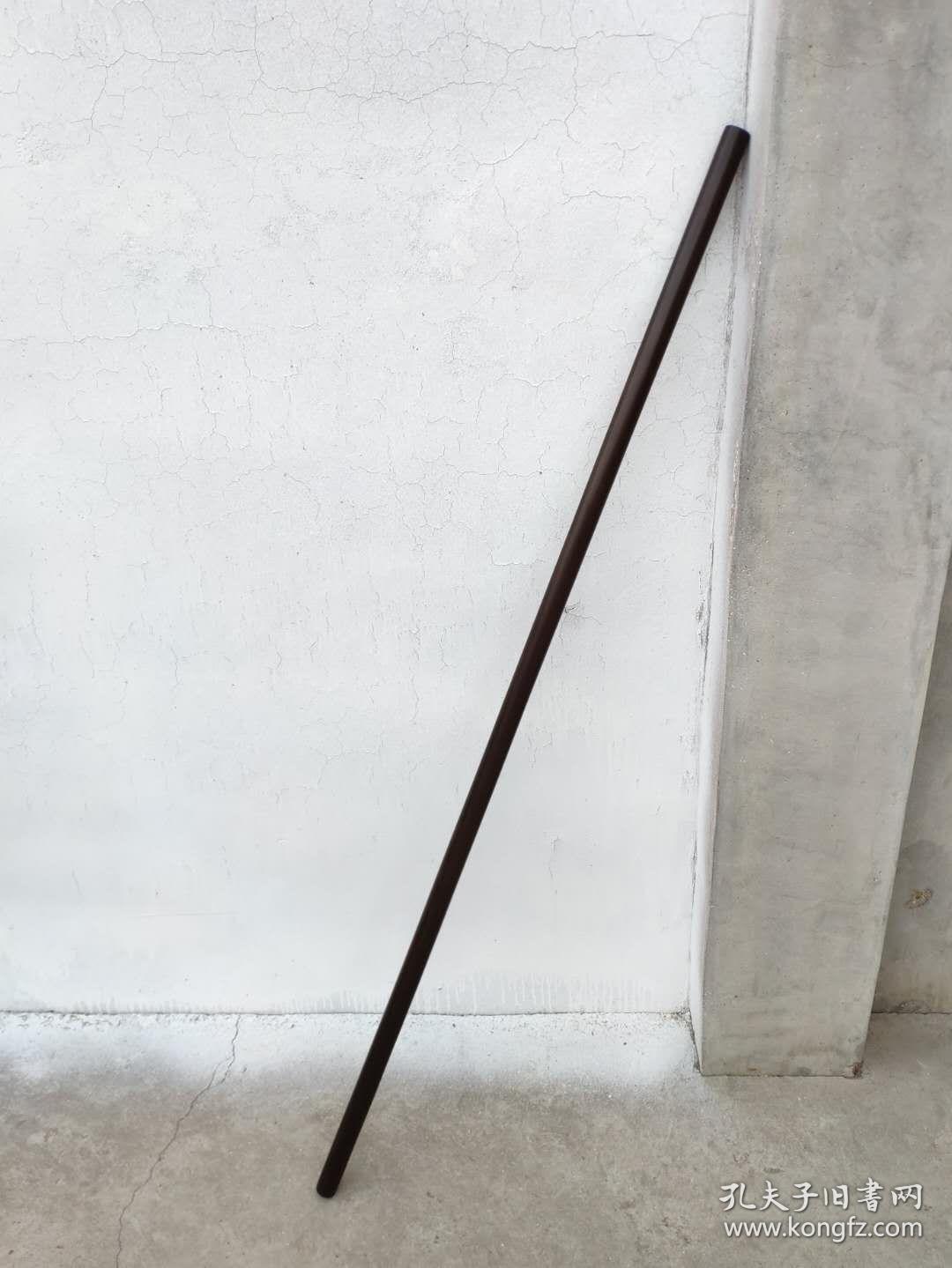 黑檀木武术棍黑檀原色包浆浓郁漂亮风化自然亦称齐眉棍少林棍棍体笔直