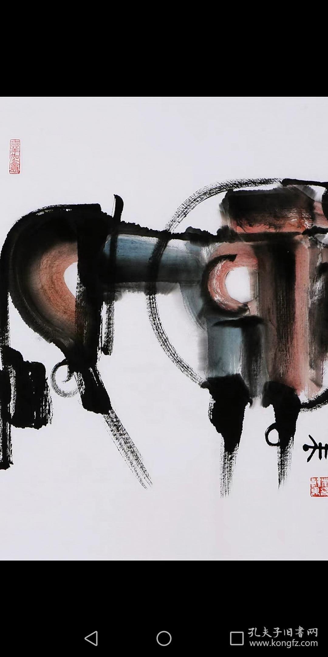 名家韩美林国画牛纯手绘