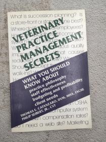 Veterinary Practice Management Secrets 兽医执业管理秘密